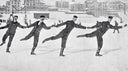 Figure skater in Davos, four men