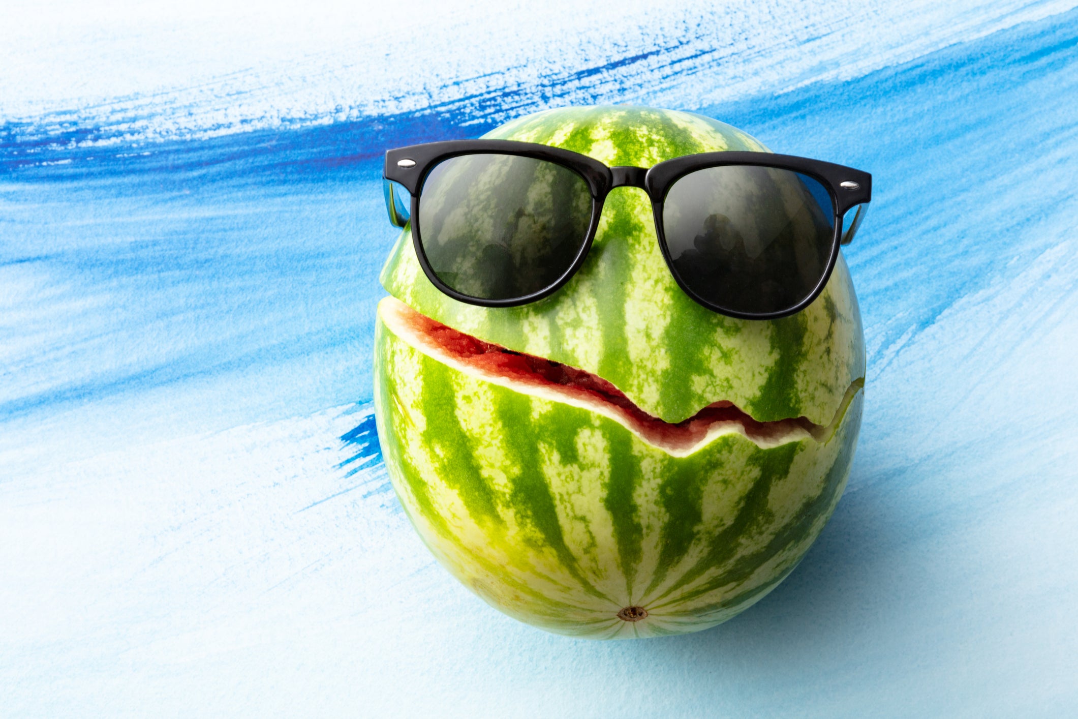 Fruit: Watermelon with Sunglasses Still Life