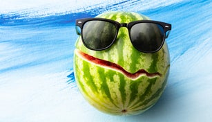Fruit: Watermelon with Sunglasses Still Life
