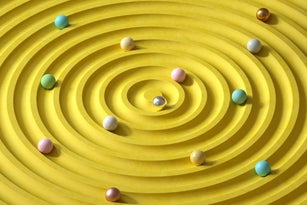 Abstract circular chart.