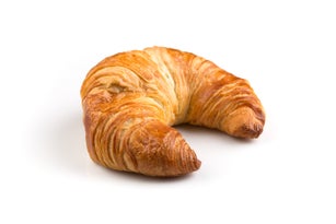 Fresh croissant isolated on the white background