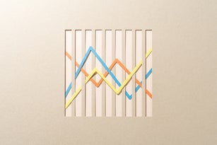 Line Chart on Grid, Paper Craft