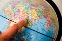 Finger on the map