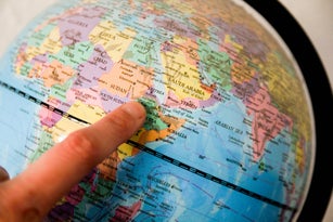 Finger on the map