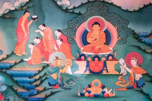 Buddhist frescoes of Tangtse Monastery, Thangkas, Buddhist Art