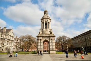 Campanile in Trinity College, Dublin City, Ireland