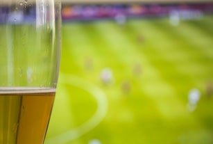football and beer