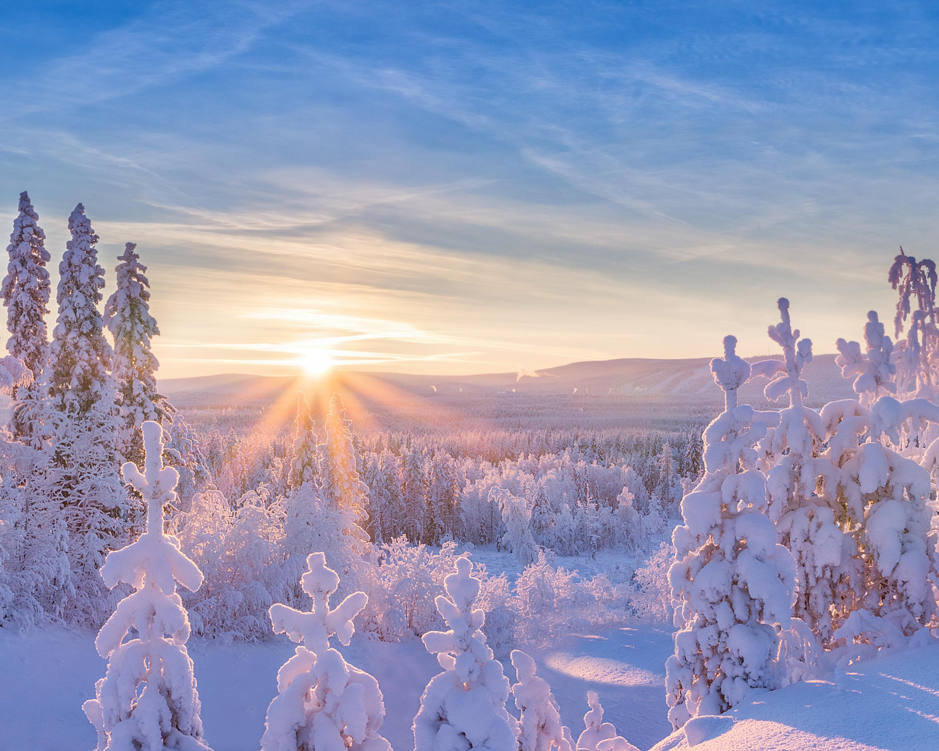 Sun in horizon