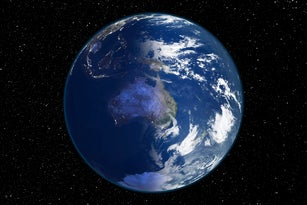 Australia, day and night, satellite image of the Earth