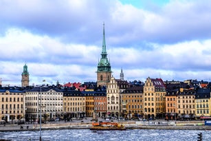 The old building landscape on winter