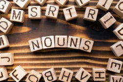 nouns composed of wooden cubes