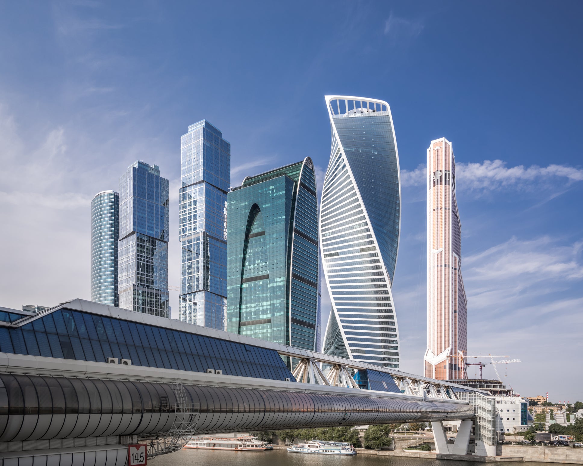 Modern Skyscrapers in Moscow