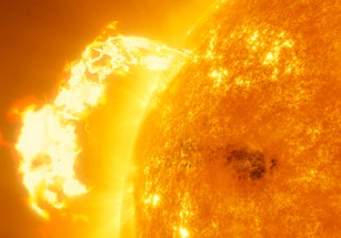 Artwork of Sun and CME