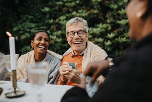 people laughing together