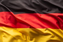 Flag of Germany blowing in the wind.