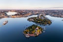 Aerial view of Kastellholmen, Sweden
