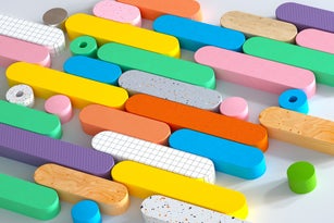 Abstract multi colored data