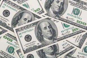 US dollars as a background