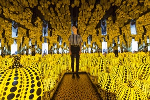 Japanese artist Yayoi Kusama's art work