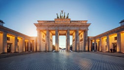 Brandenburg Gate at sunset
