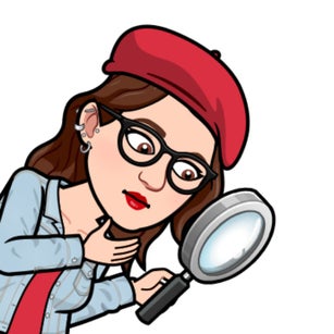 Teacher using a magnifying glass