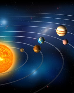 Planets of the Solar System in Orbit