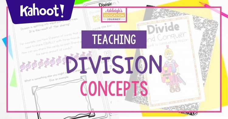 Division: Learning divide by numbers and Introduction practice - Kahoot ...