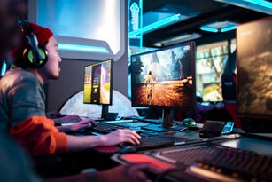 eSports player competing at an eSports event