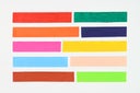 Multicolored paint strokes
