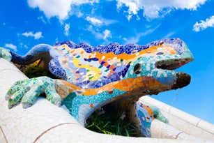 Parc Guell Lizard Fountain Gaudi Barcelona, Spain