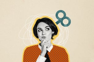 Creative trend collage of minded female wind up toy marionette mechanism template metaphor psychedelic pinup