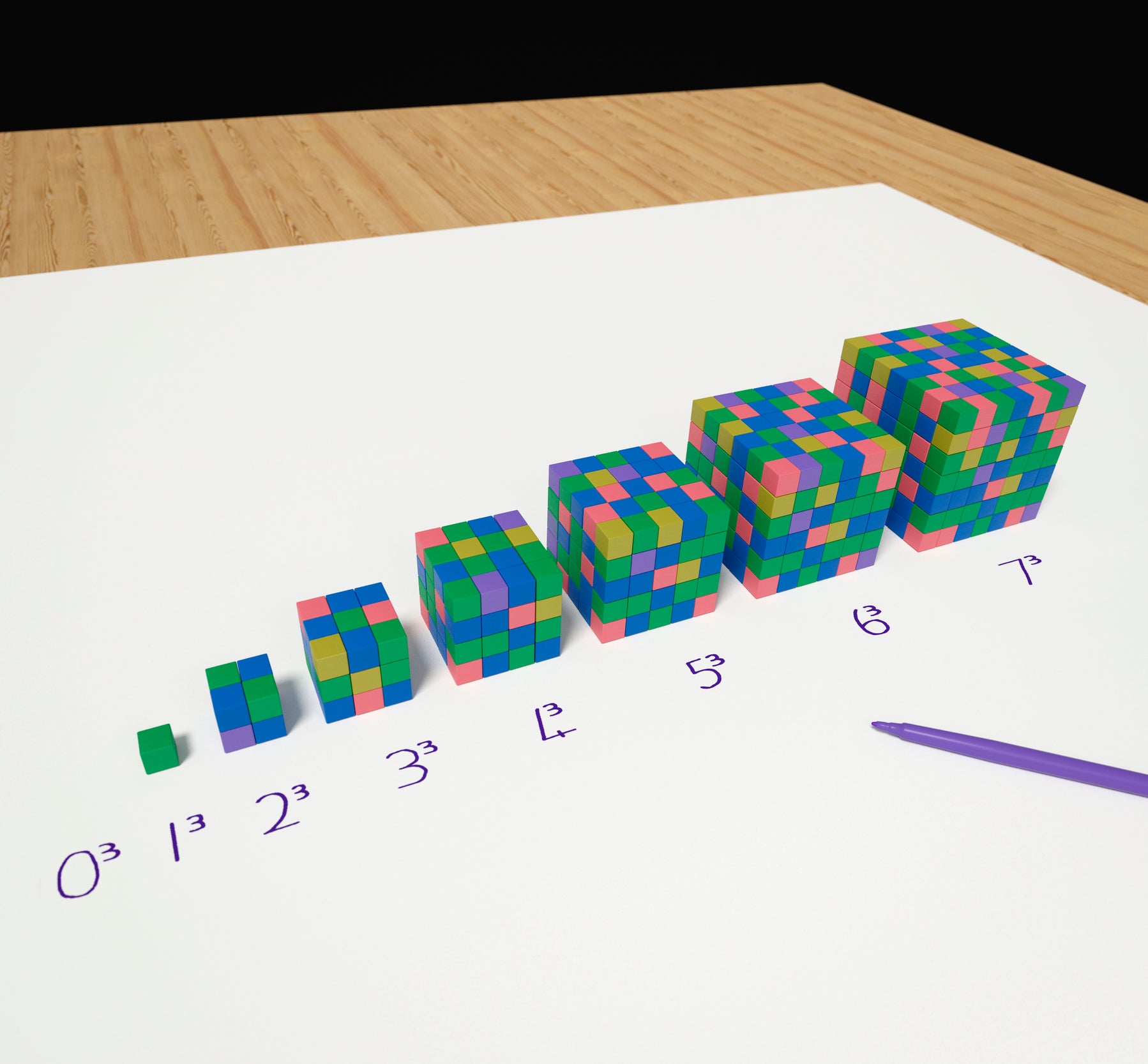 Cubes, illustration.
