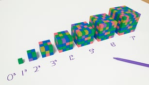 Cubes, illustration.