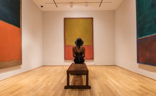 Arts section story on the best benches on which to sit and enjoy local museums,