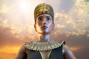 Cleopatra Egyptian Queen VII century of Egypt 3D render