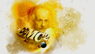 Einstein's mass energy equation, conceptual illustration