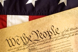 American Flag and Declaration of Independance