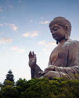 Tian tan buddha in the morniing