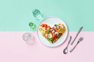 Vegan food still life image.
