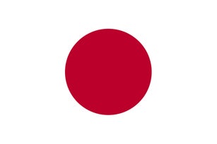 Japan flag simple illustration for independence day or election