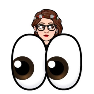 Teacher with giant eyes