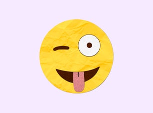 Paper Cut Sticking Tongue out Emoji