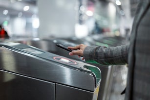Contactless payment for entering metro station