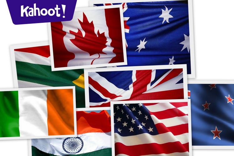 Play Kahoot! English speaking countries quiz