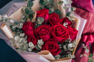 Close-Up of Roses Bouquet