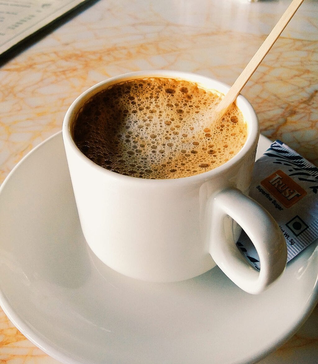 a cup of coffee