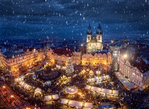 High Angle View Of People Celebrating Christmas