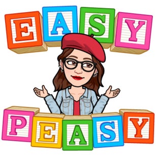 Teacher with easy peasy letter blocks