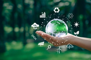 Sustainable Earth and Green Technology Icons for Eco Friendly Innovation Sustainability Earth Day Environment Symbol