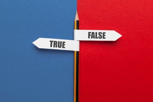 Pencil - direction indicator - choice of true or false
